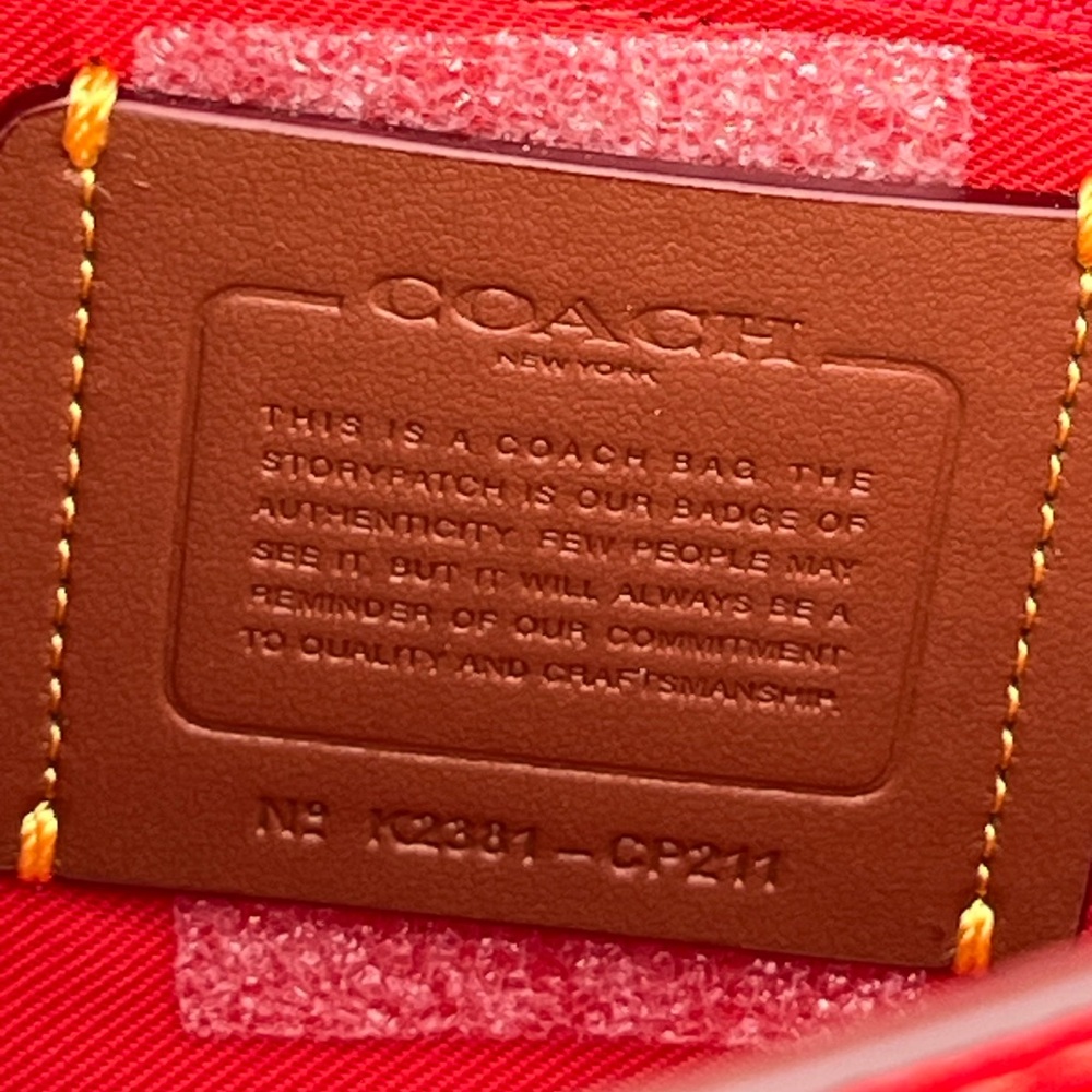 NWT ❤️Coach Cassie 19 Red Sport in Pebble Leather. 3 straps & dust bag included - Picture 15 of 16